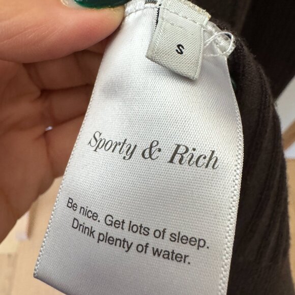 Sporty & Rich SRHWC ribbed cardigan Size Small - Picture 5 of 6